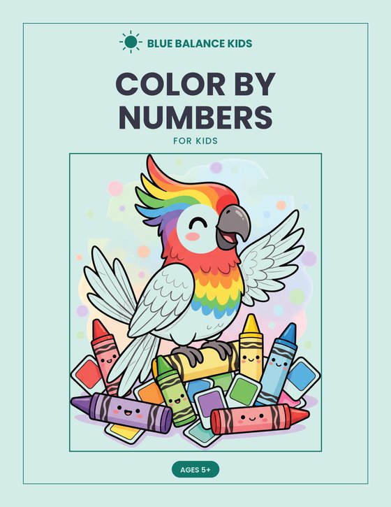 Color by Numbers for Kids, cover