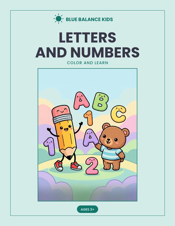 Color and Learn: Letters and Numbers, cover