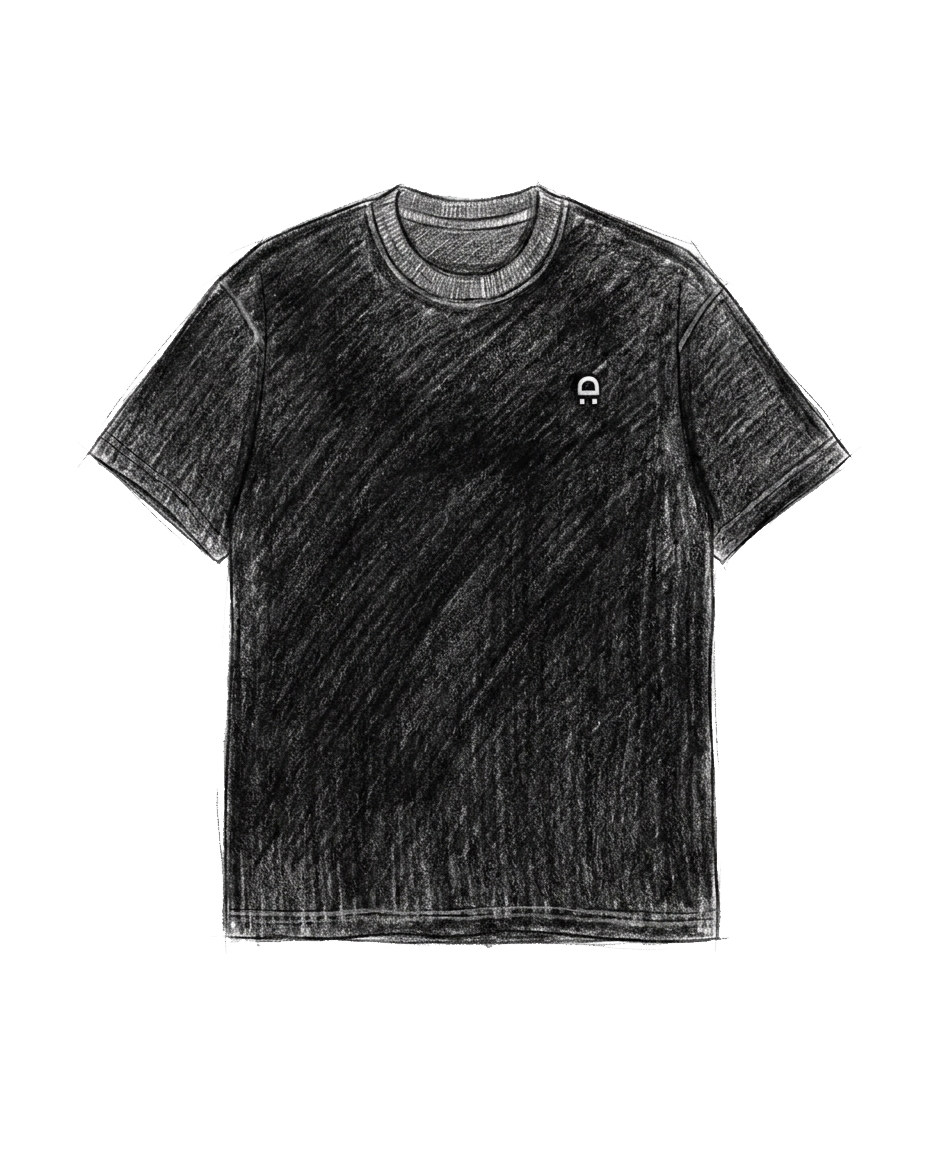 Tee Front 3, pencil sketch